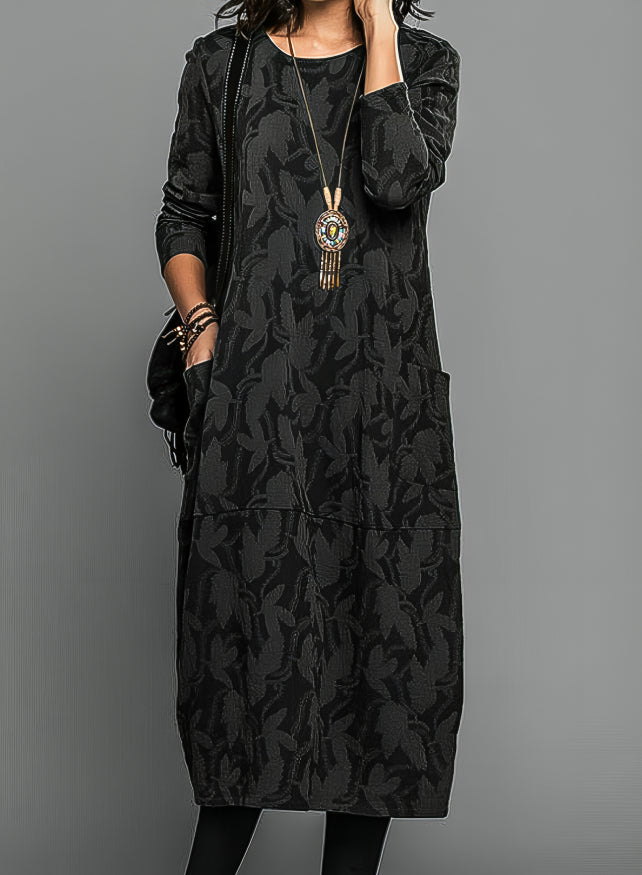 WW | Casual Round Neck Winter Dress
