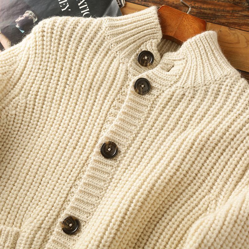WW | Strickpullover mit Knopfverschluss für Herren