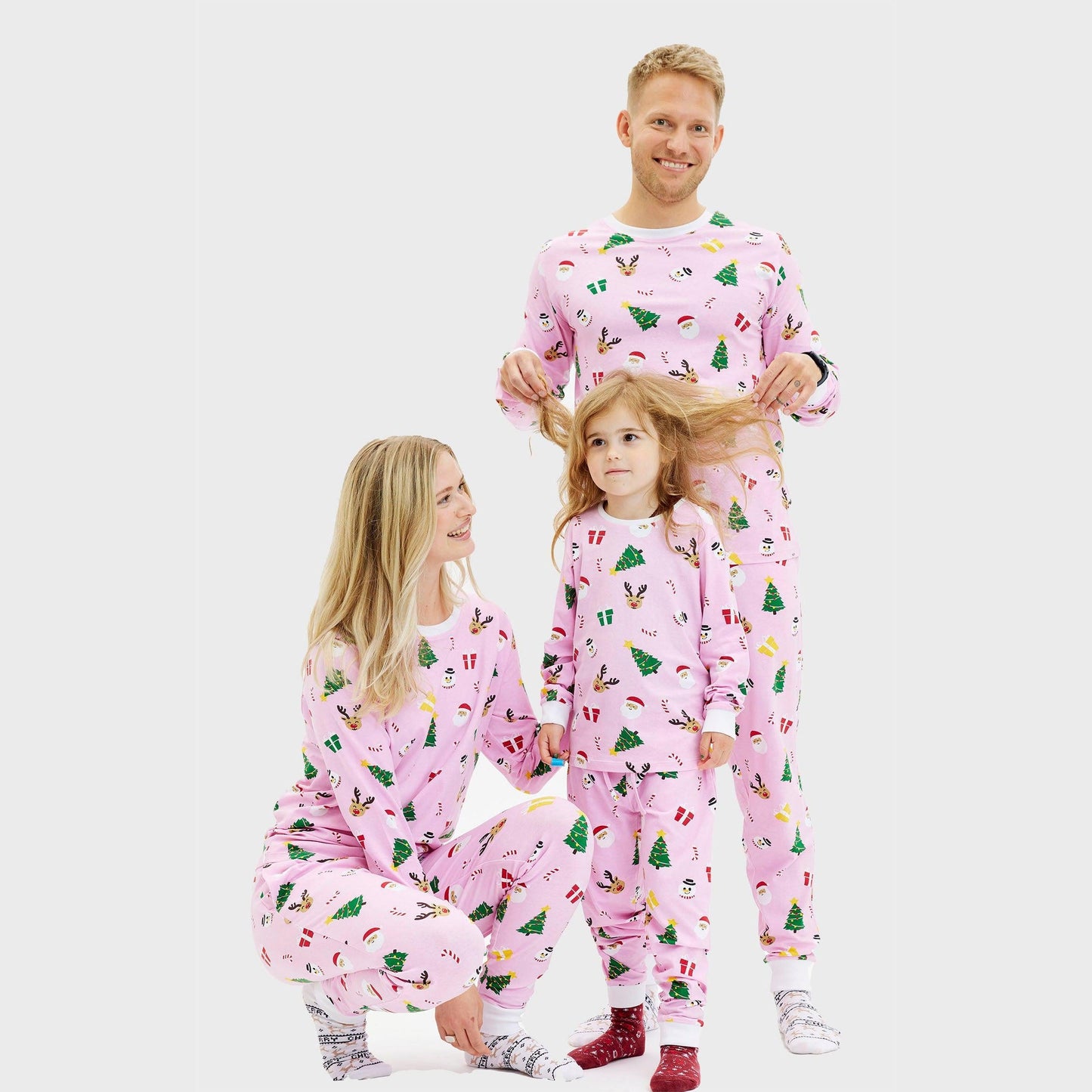 WW | Die pinkfarbene Weihnachts-Pyjama - Herren