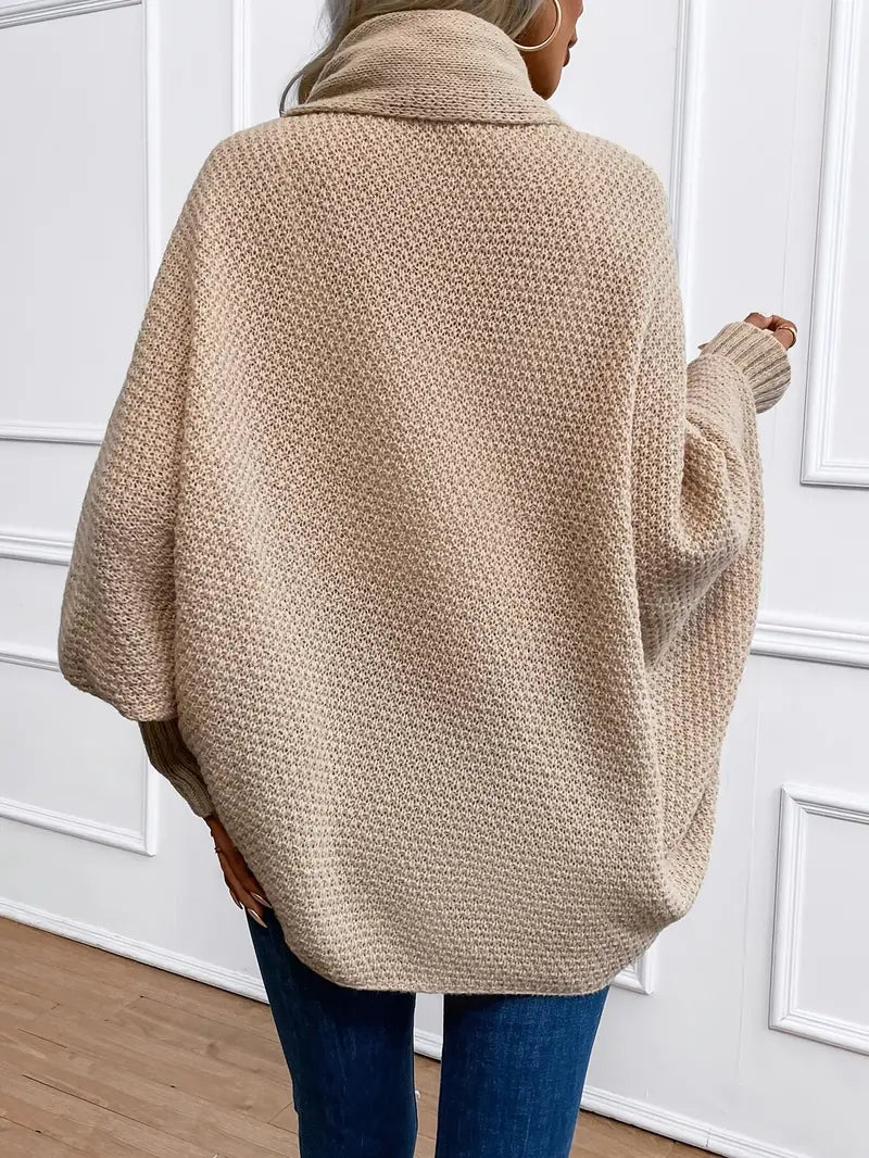 WW | Lässige Oversized Gestrickte Weste Für Damen