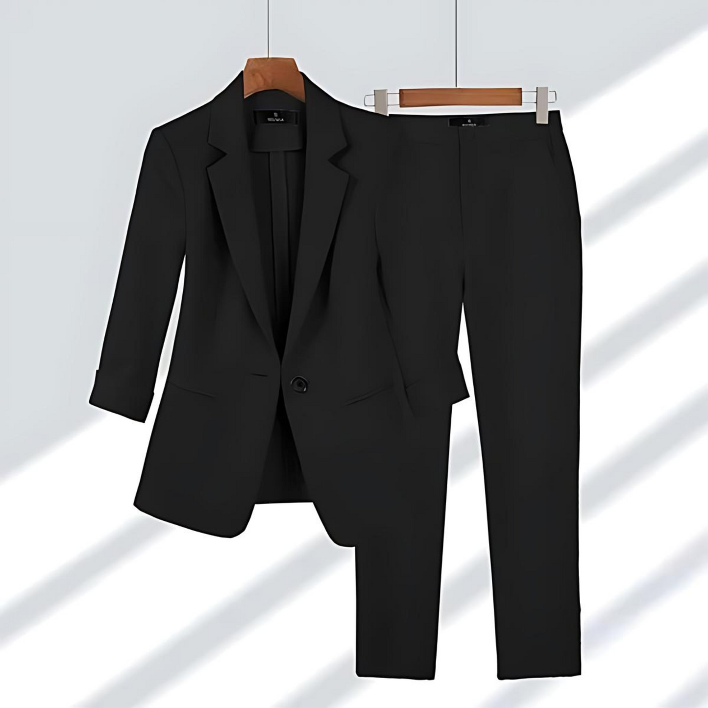Sola Two-Piece Blazer Set - Black