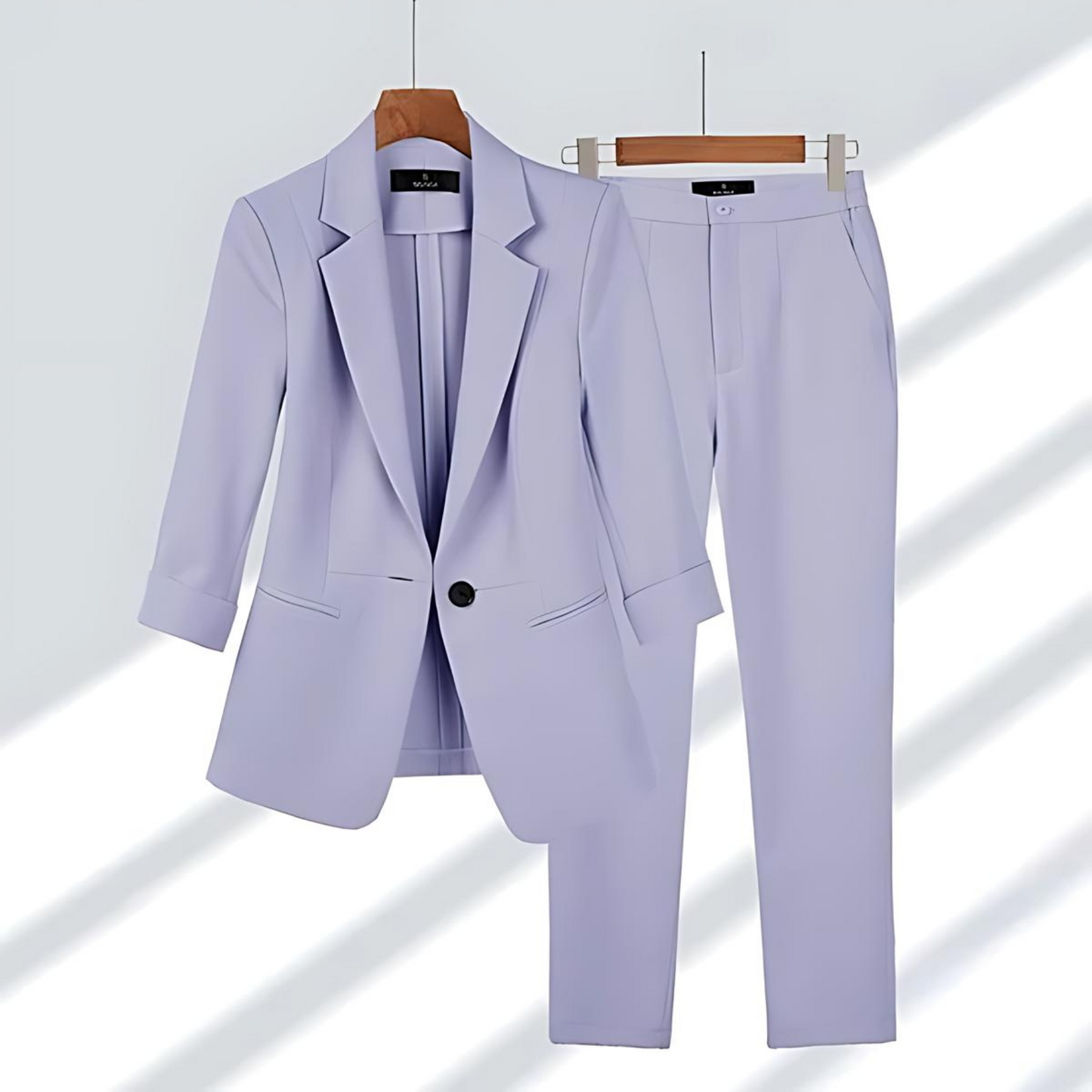 Sola Two-Piece Blazer Set - Purple