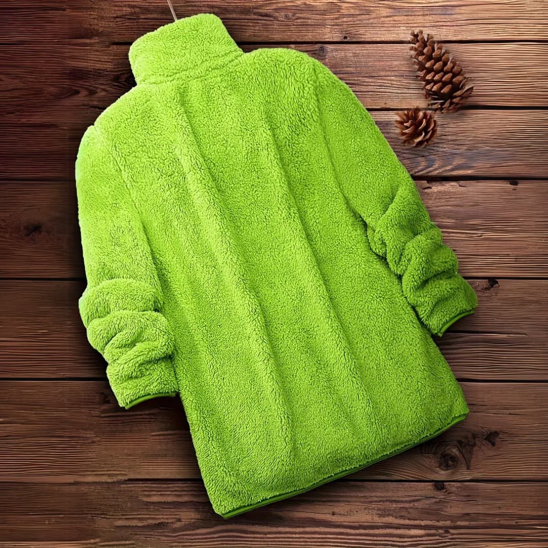 WW | Women's Teddy Zip-Up Pullover Casual Long Sleeve Winter Jacket
