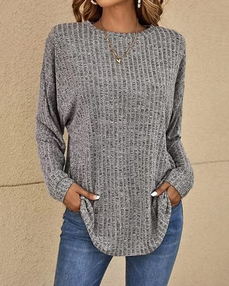 WW | Crew-Neck Top with Long Sleeves