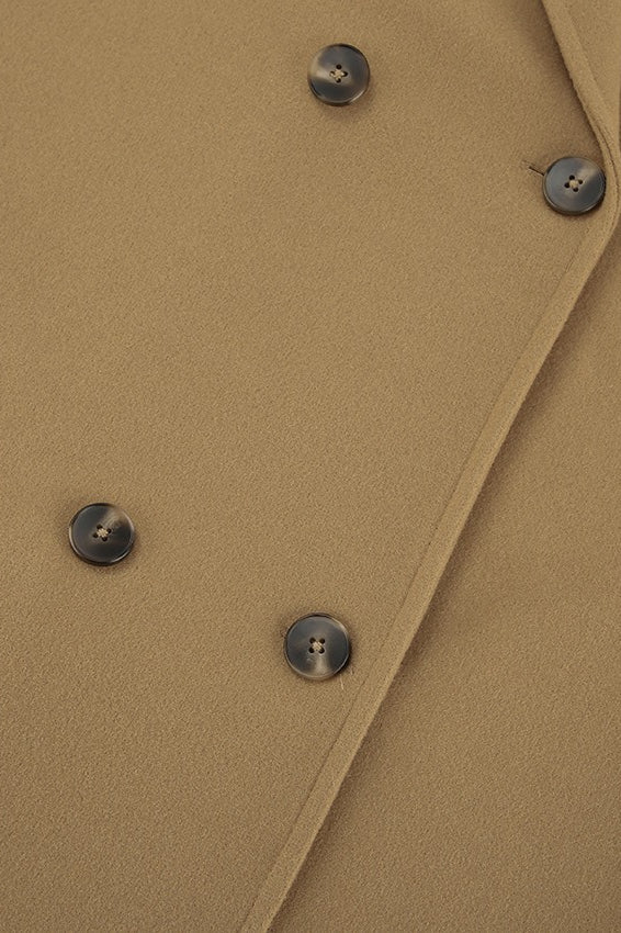 WW | Braune Doppelreiher-Wolljacke