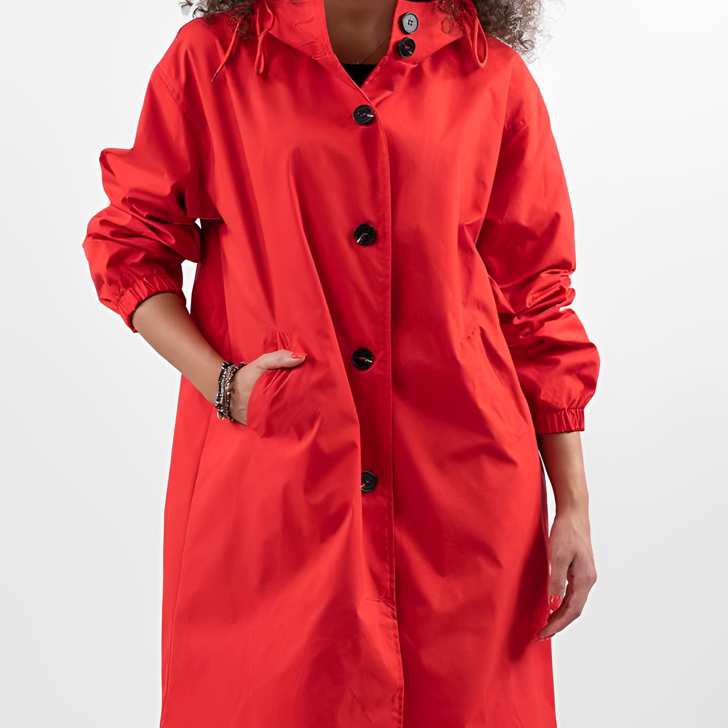 WW | Wasserdichte Regenjacke mit Kapuze für Damen - Perfekt für Outdoor-Aktivitäten