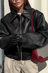 WW | Matte PU Motorradjacke