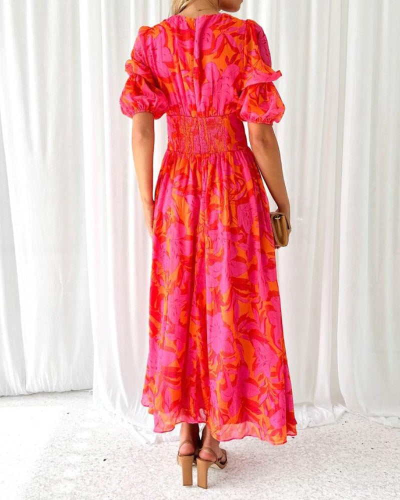 Doriana | Rosarotes Maxikleid