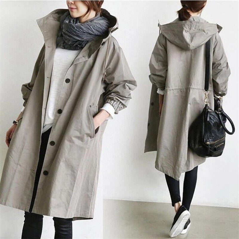 WW | Trenchcoat mit Kapuze für Damen