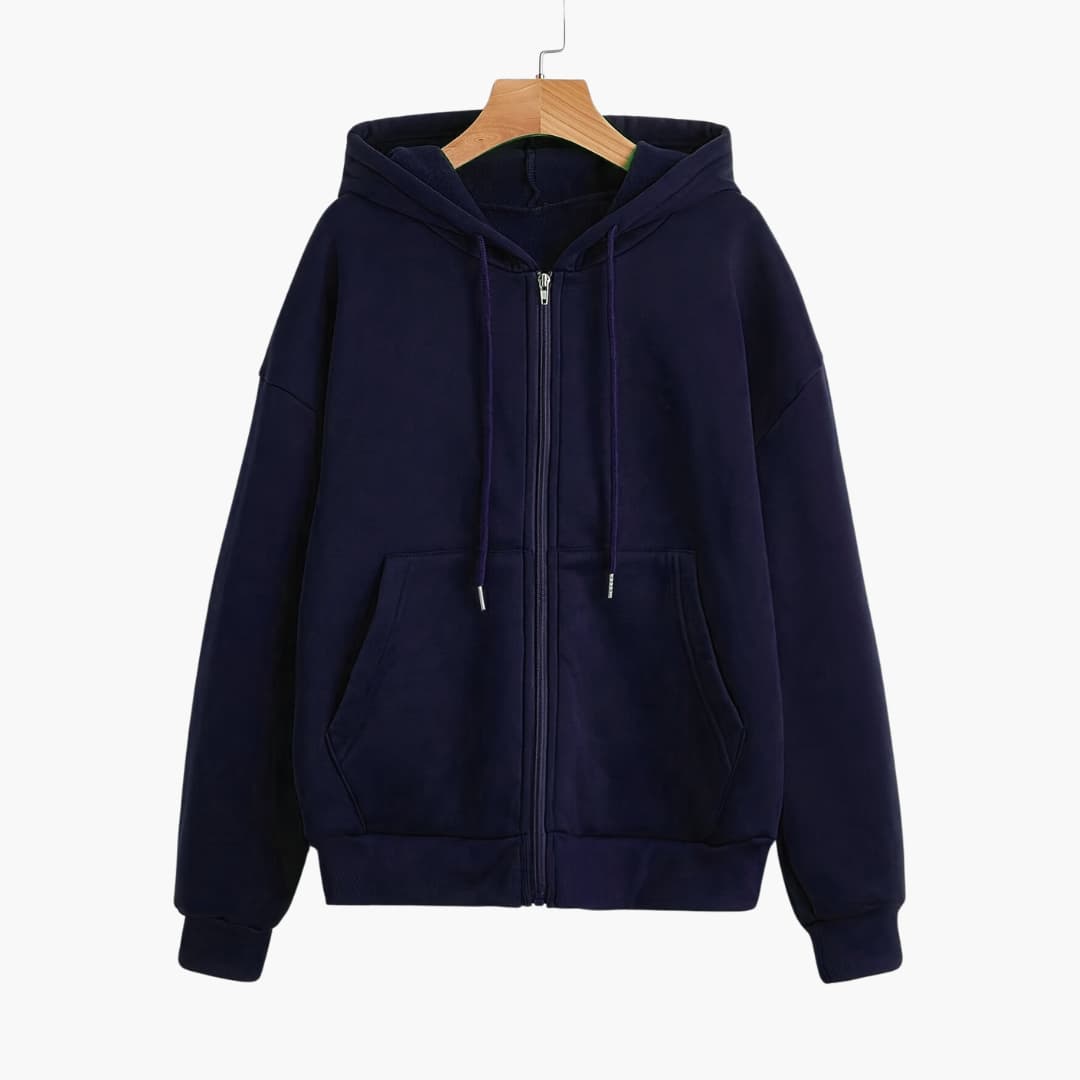 WW | Women's Plain Zip-Up Hoodie