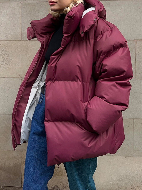 WW | Multicolor Kapuzenpufferjacke