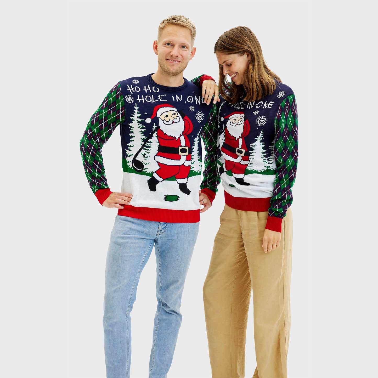WW | Ho Ho Hole In One Weihnachtspullover - Damen