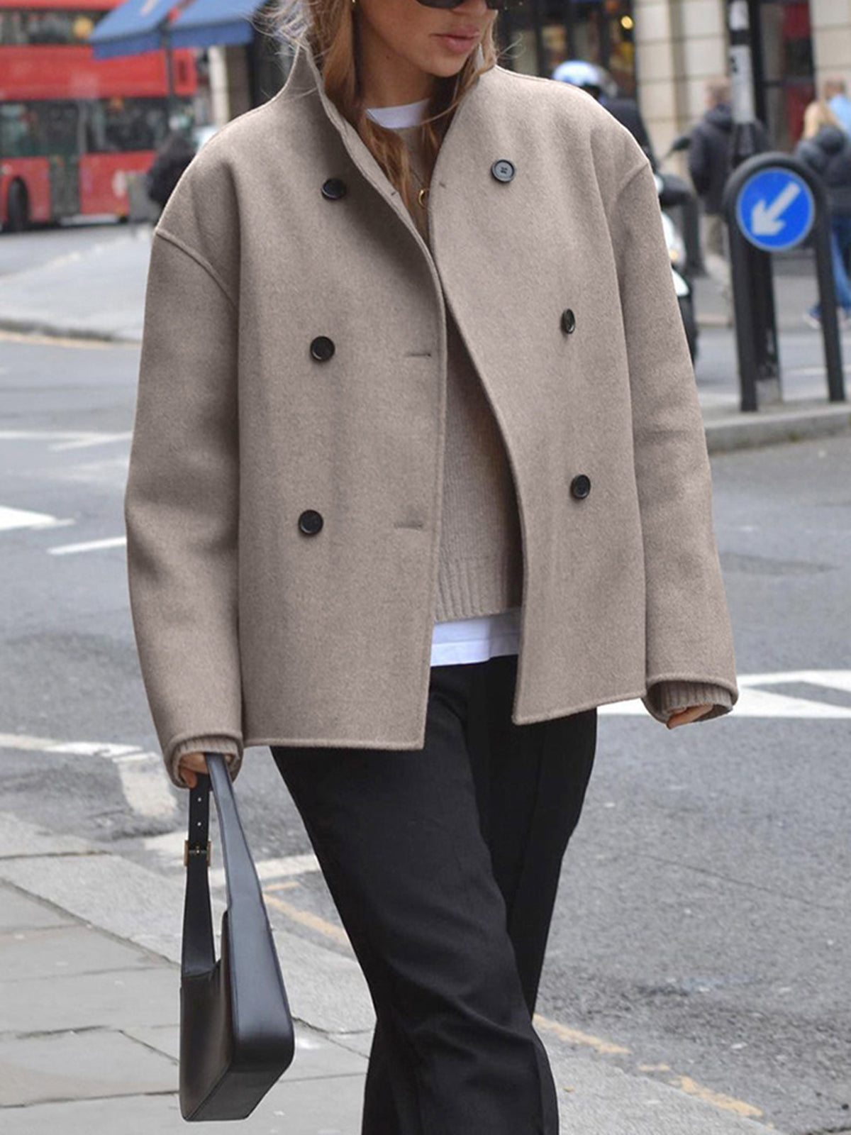 WW | Trendige Oversize-Jacke mit Knopfverschluss