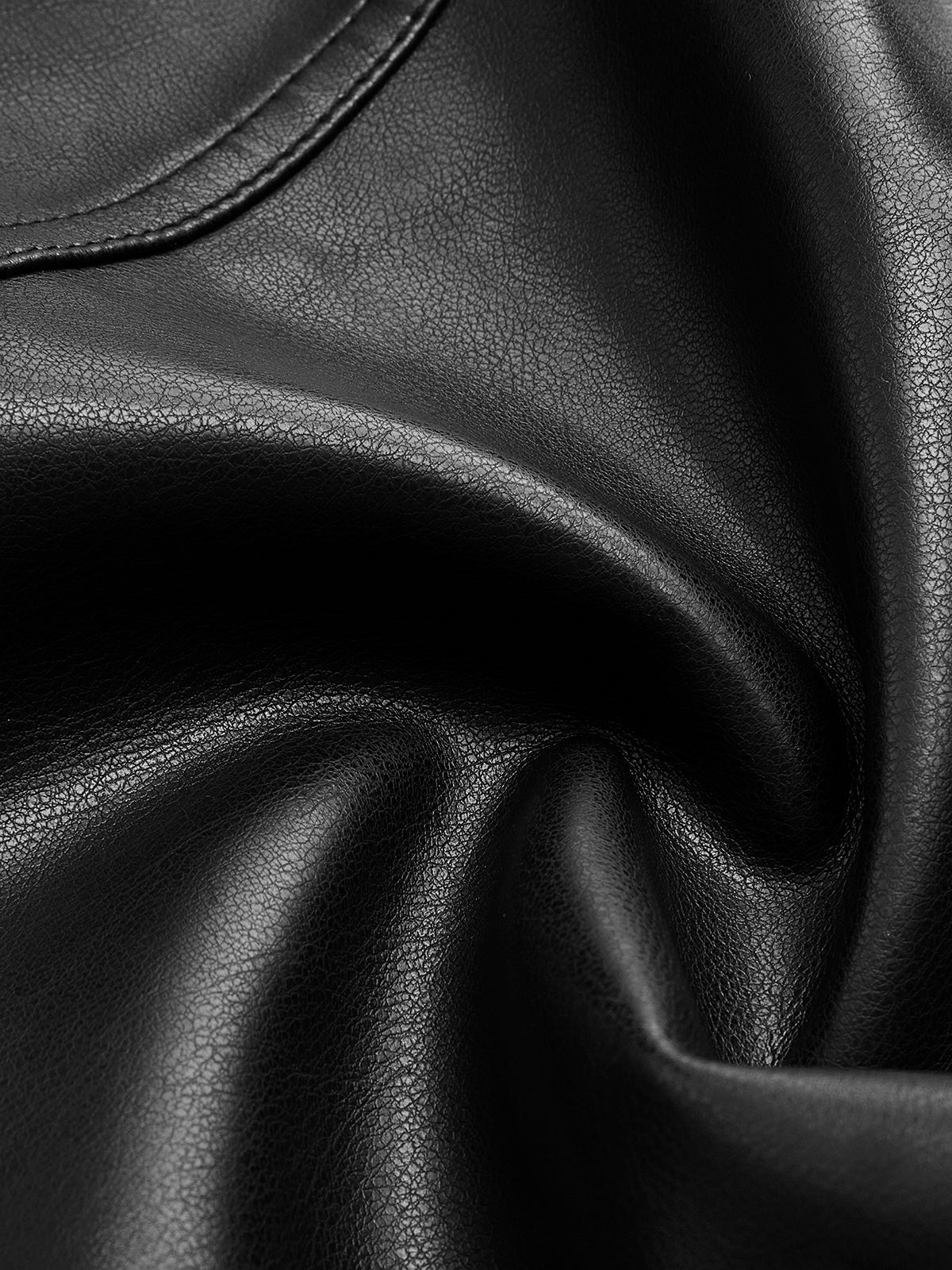 WW | Buckle PU Leather Jacket