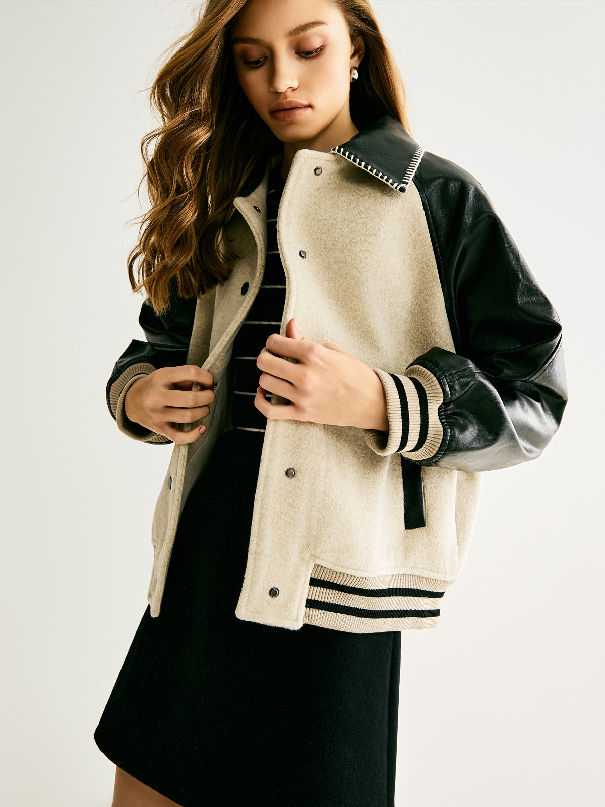 WW | Wollmischung Paneeljacke