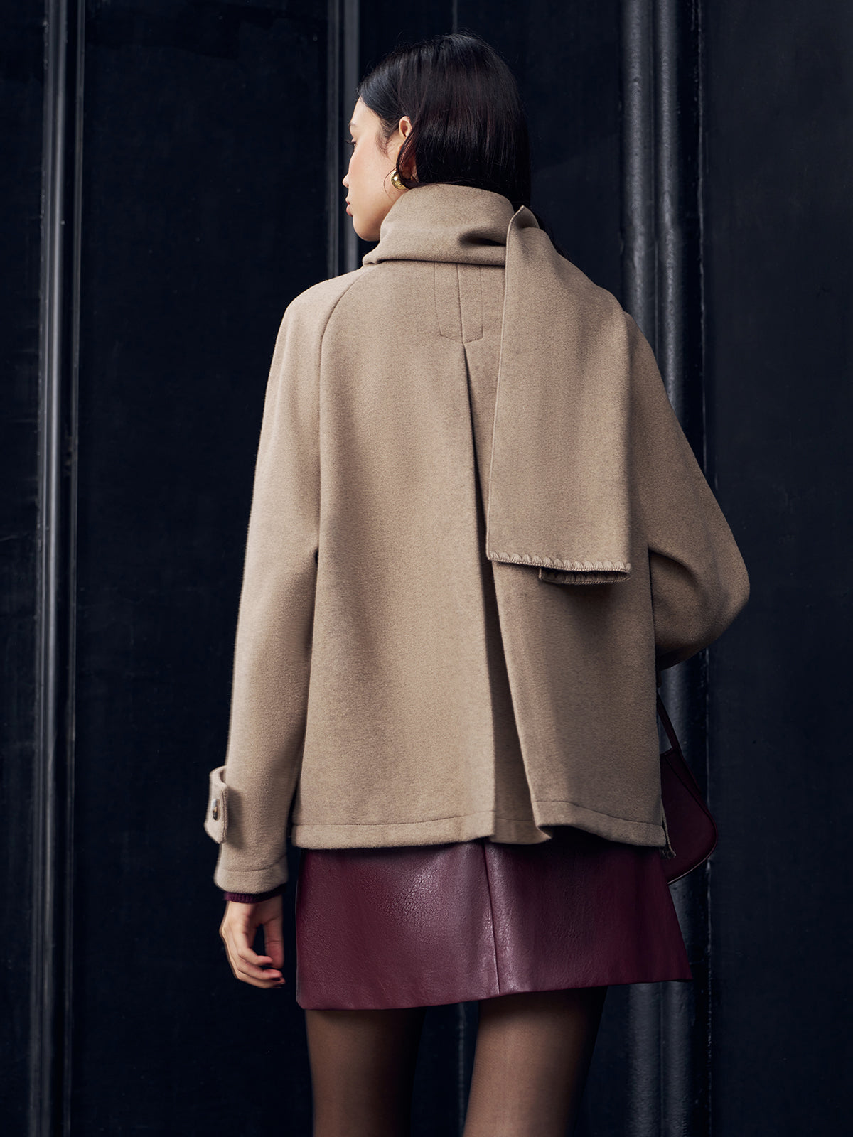 WW | Jacke mit passendem Knopf-Schal