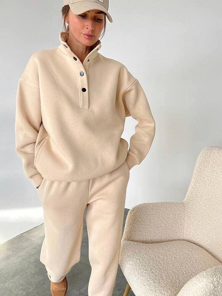 WW | Women's Comfortable Oversized Fleece Tracksuit