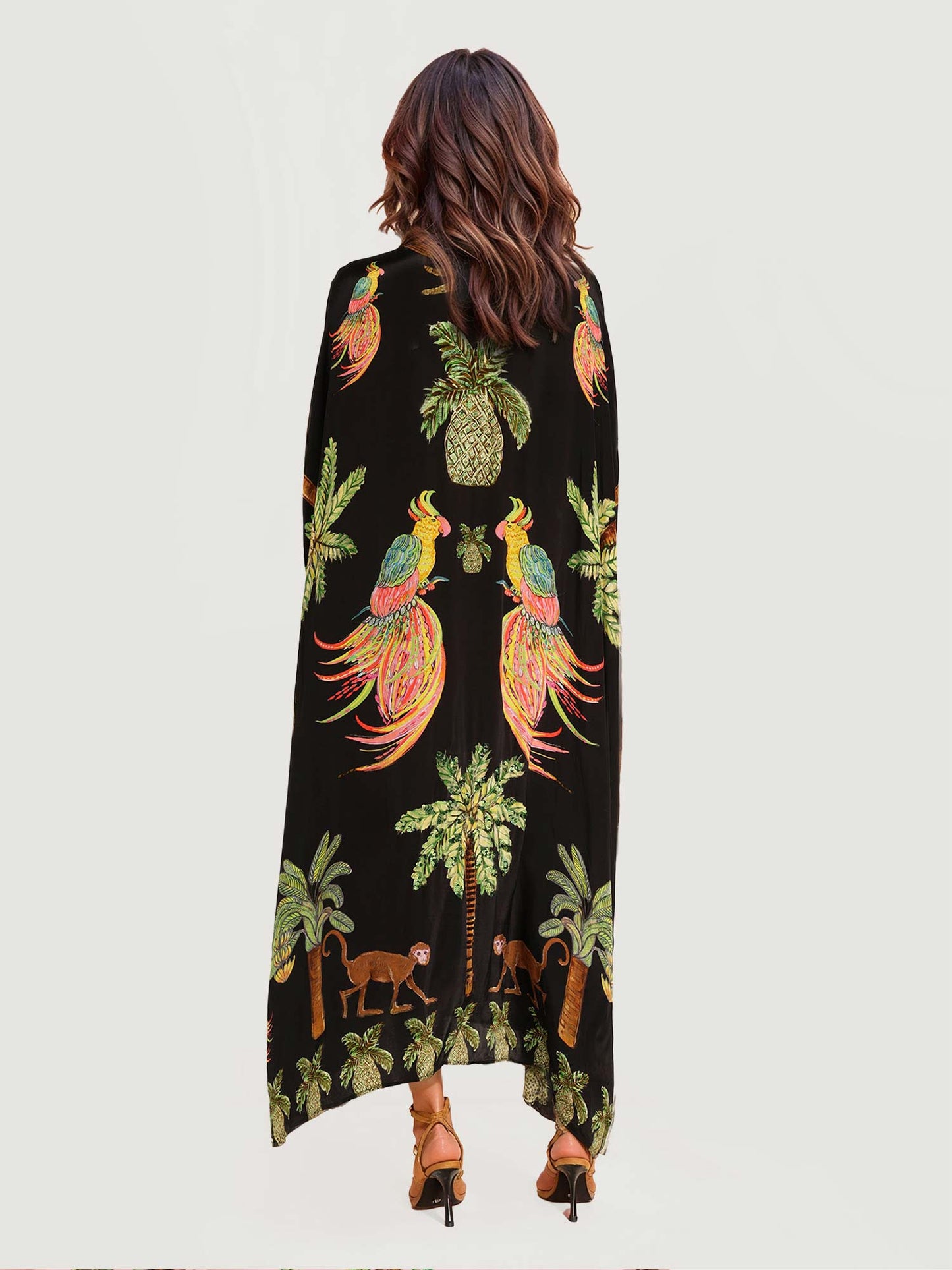 Elvara™ | Dress with Tropical Parrot Print