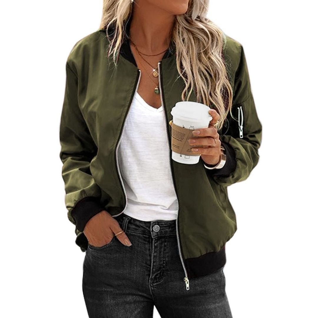 WW | Reißverschluss Leichtgewichtig Sommerjacke Damenjacke