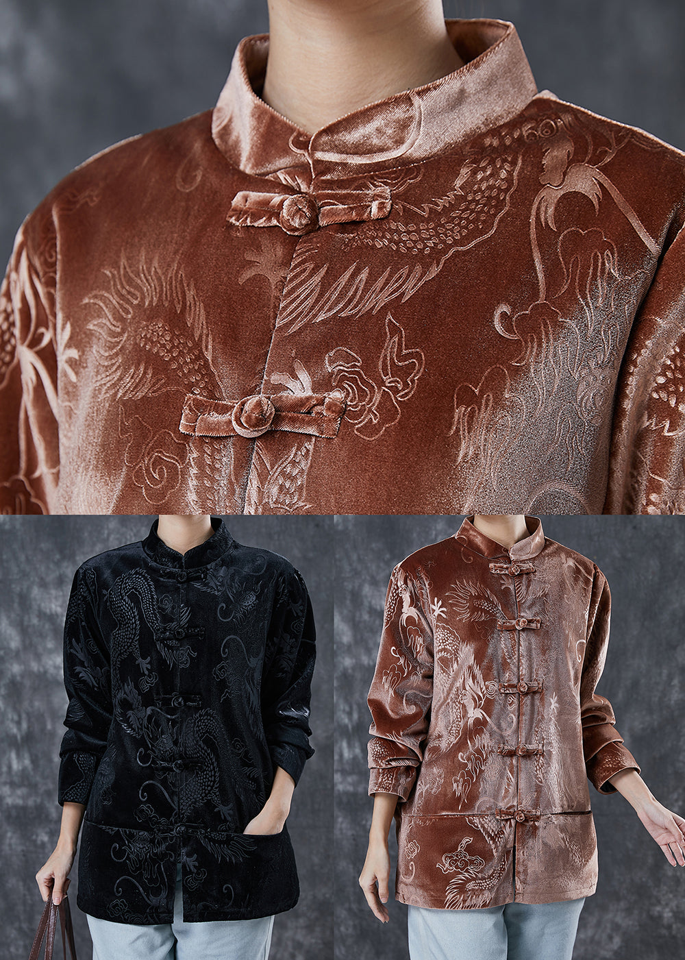 WW | Retro Cordura Coats with Dragon Embroidery
