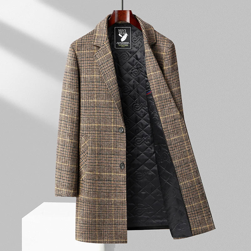 WW | Wool Plaid Overcoat