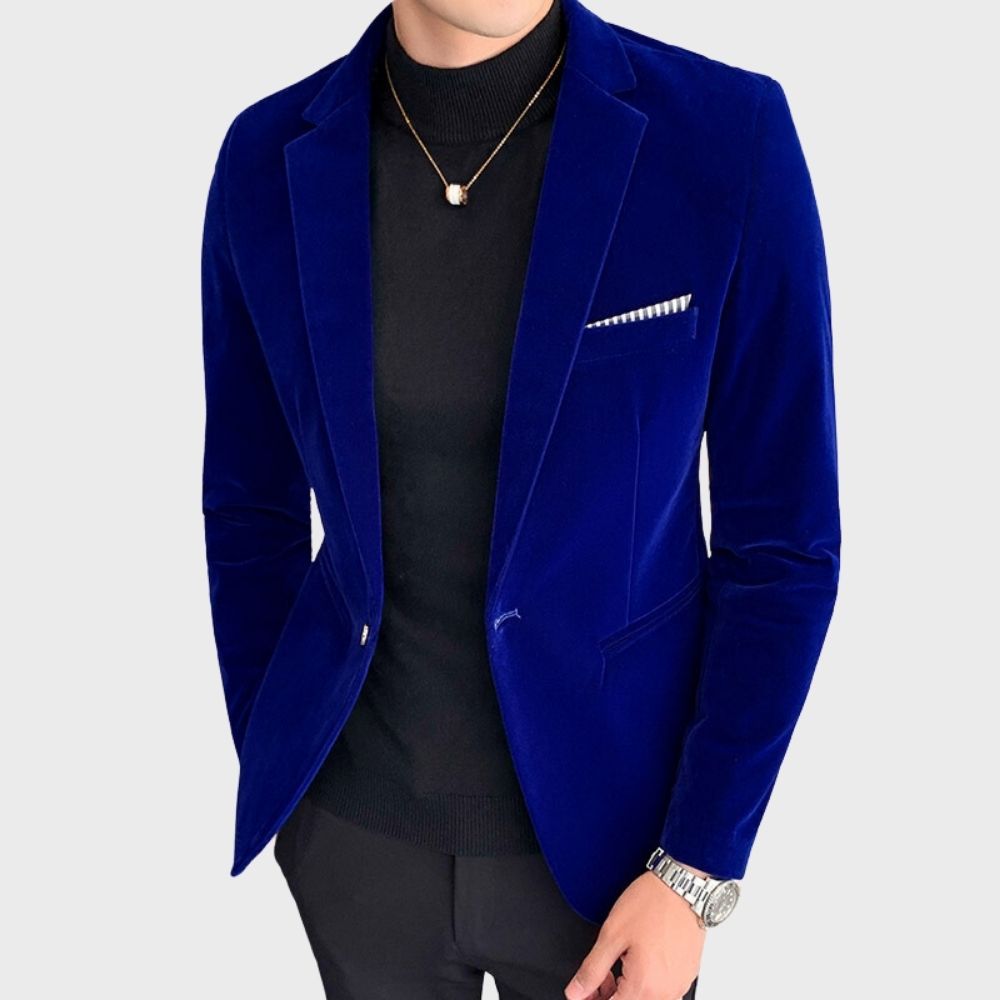 WW | Stylish Velvet Blazer for Men