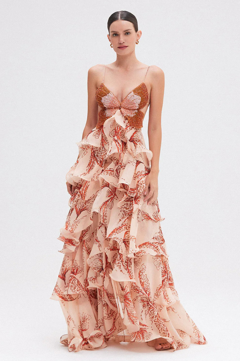 ISALINA™ | Ruffled Midi Dress