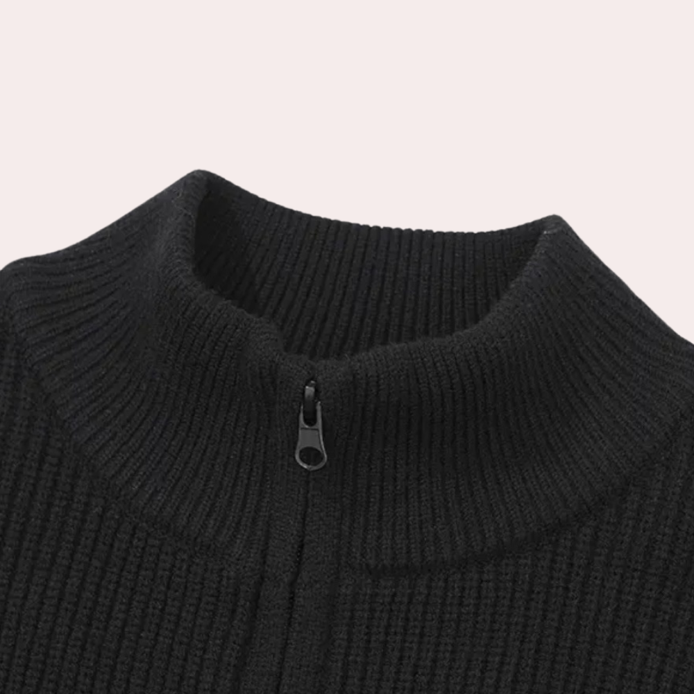 WW | Stylischer, Bequemer Herren Kapuzenpullover mit Reißverschluss