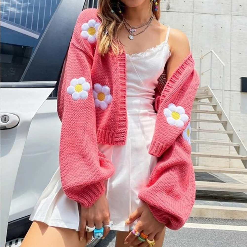 WW | Floral Pattern Cardigan for Women