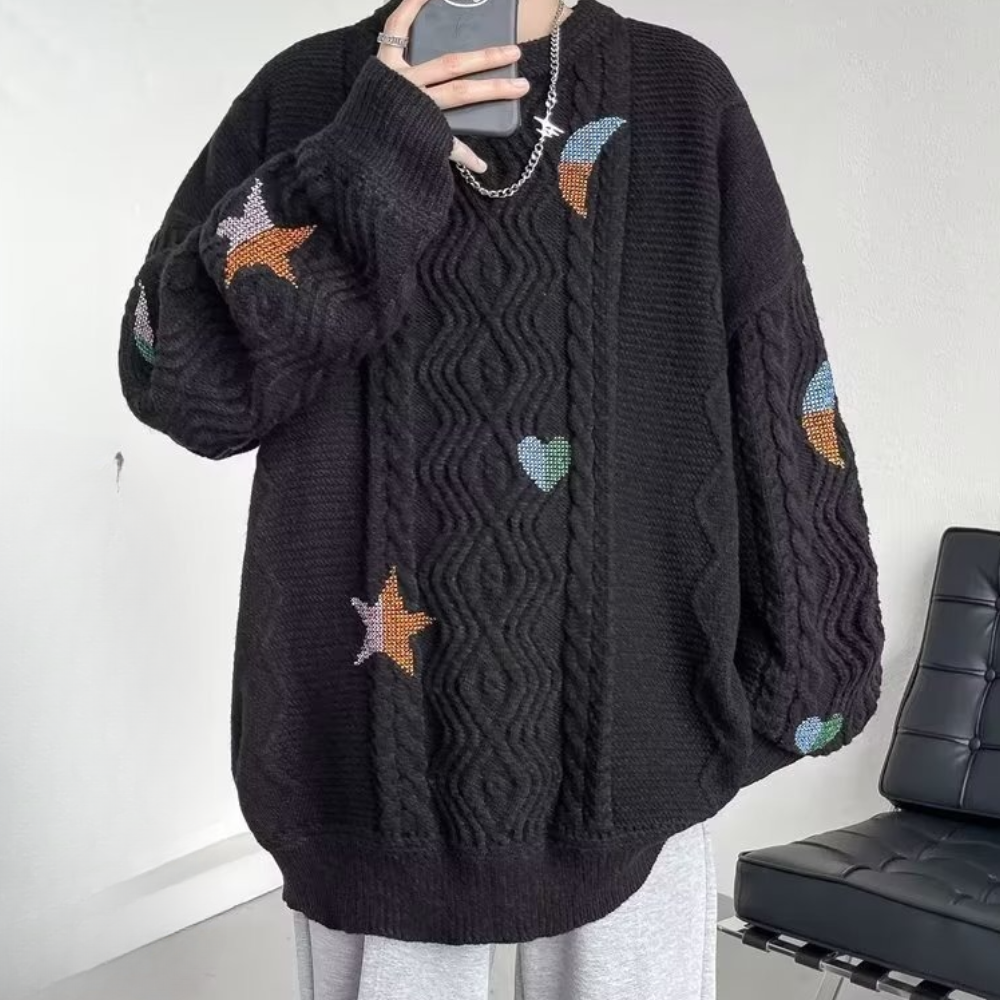 WW | Übergroß Strickpullover für Herren