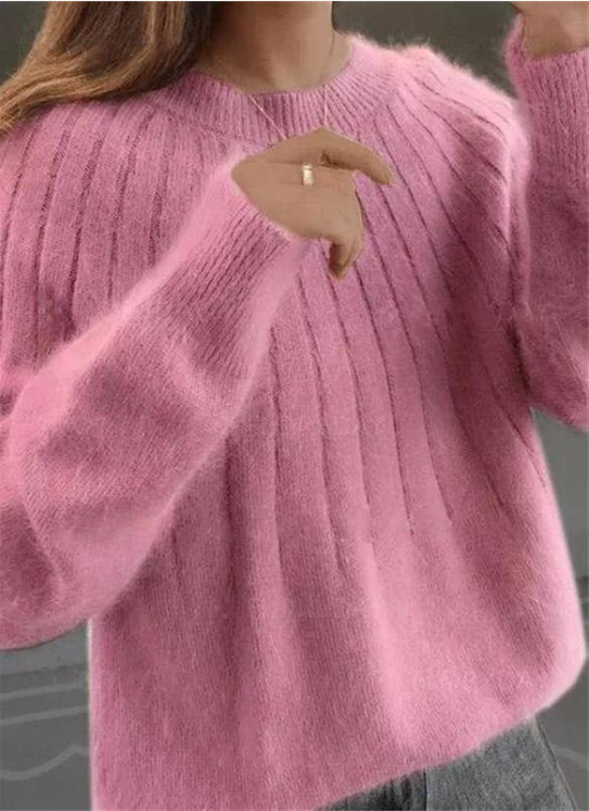 WW | Flauschiger Strickpullover aus Kaschmir