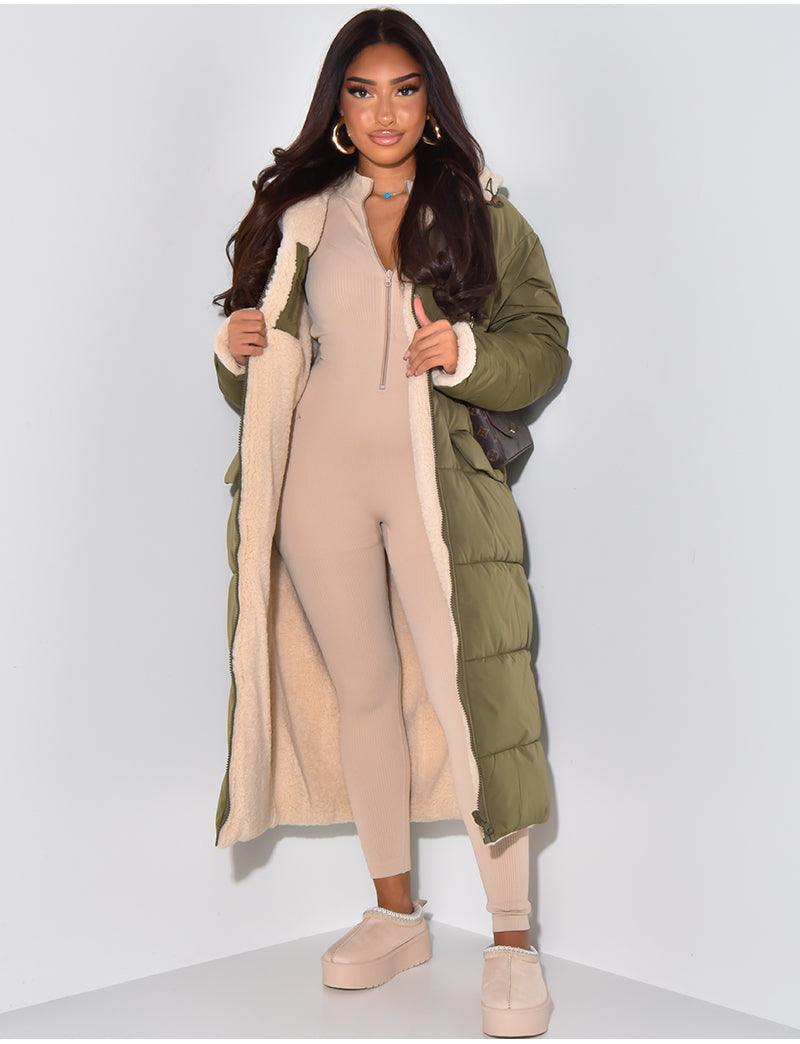 WW | Lange Jacke mit Wendefunktion