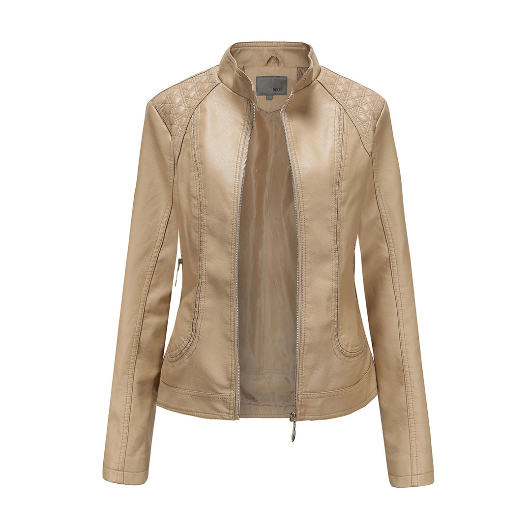 WW | Stilvolle Leder Damenjacke aus echtem Leder