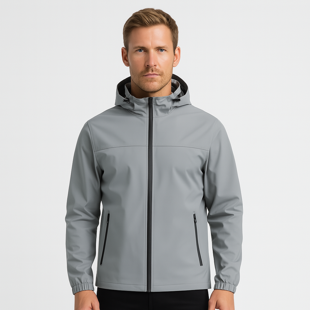 WW | Modehaus - Regenjacke und Windjacke für Herren mit Kapuze - wasser- und winddicht