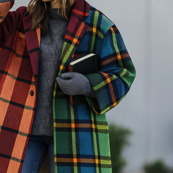 WW | Oversized Plaid Long Coat