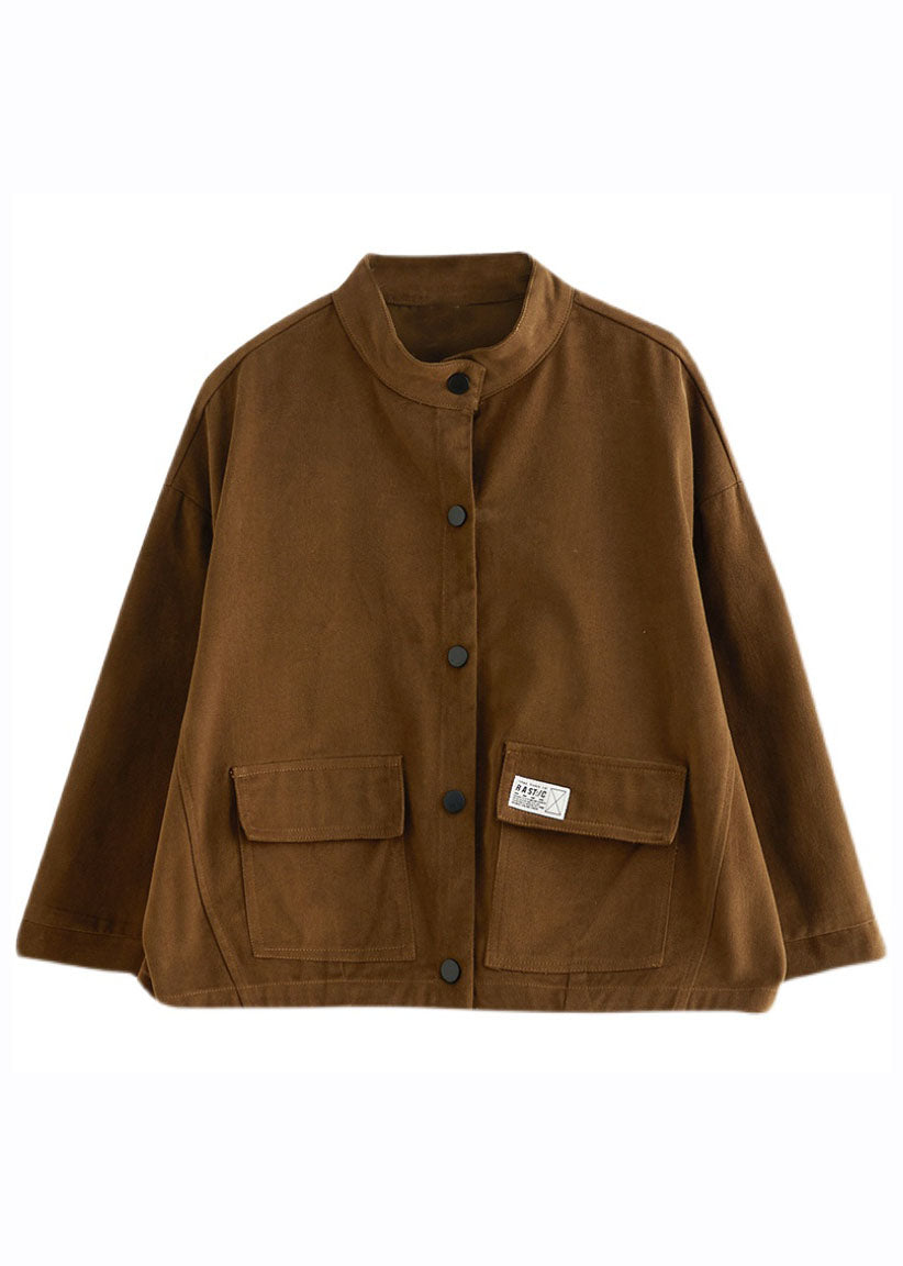 WW | Coffee Pocket Patchwork Button Coats