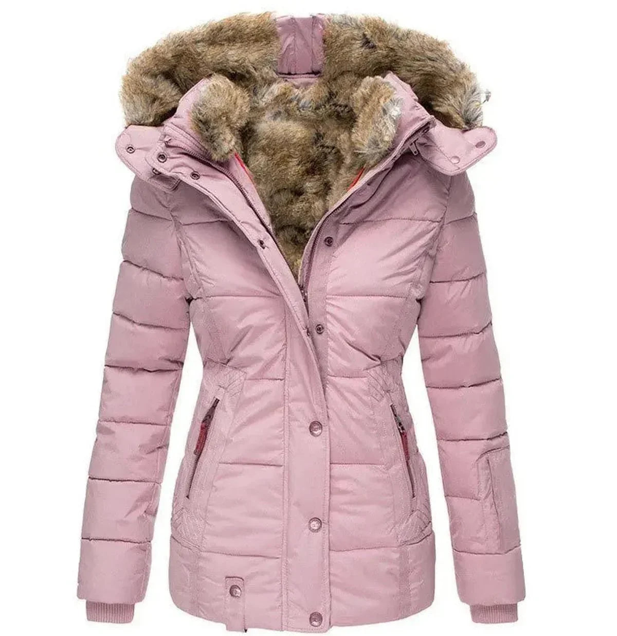 WW | Chic Hooded Long Sleeve Wool Blend Coat
