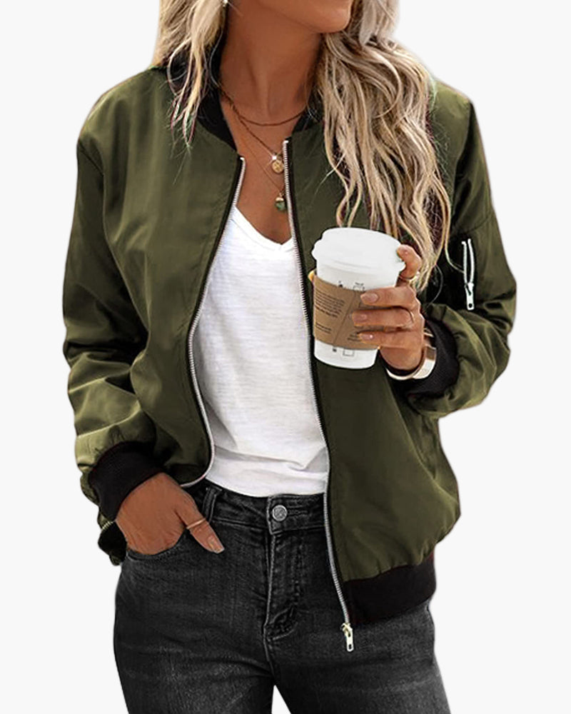 WW | Bomberjacke Casual Streetwear - Klassischer Alltagsstil für Freizeit und Ausgehen