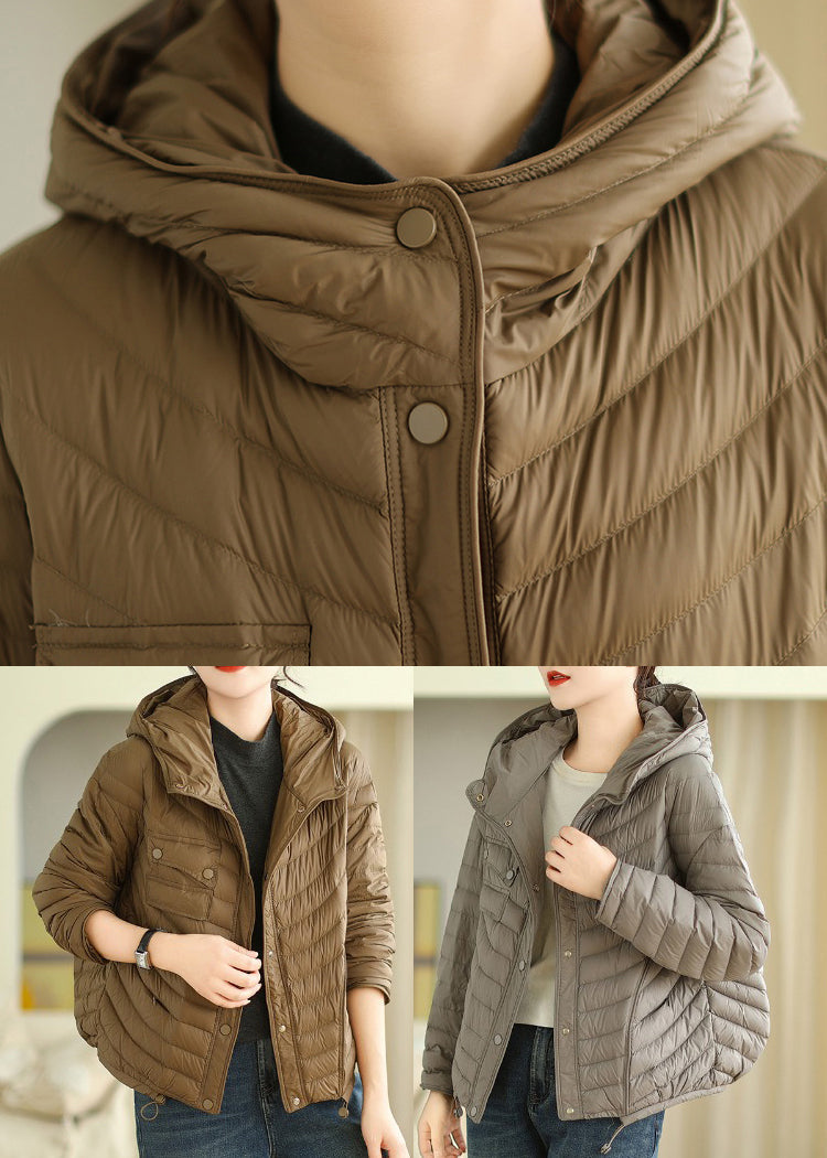 WW | Fine Cotton-Filled Jackets with Hood and Drawstring Winter
