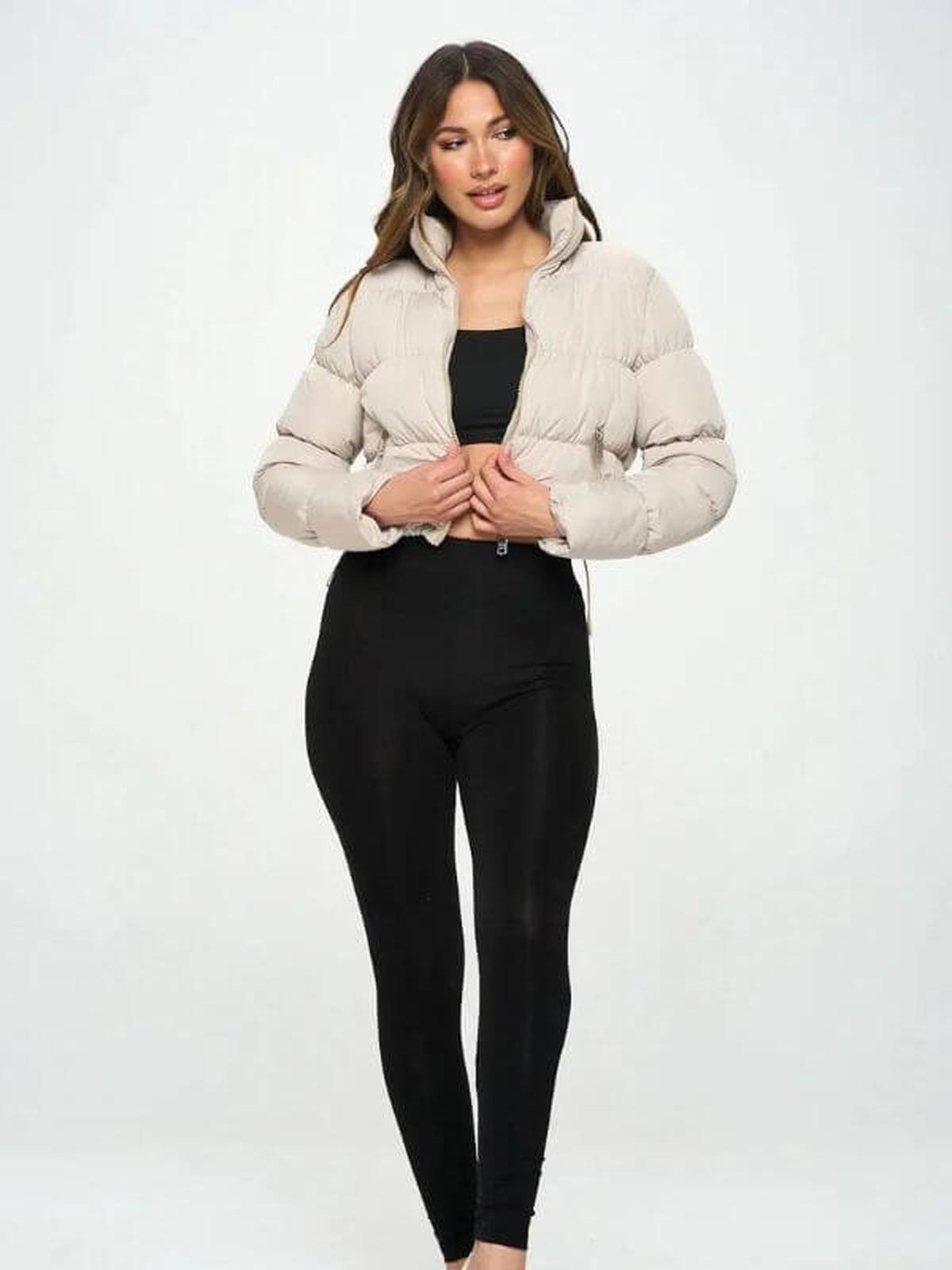 WW | Gekürzte Gesteppte Pufferjacke Für Damen