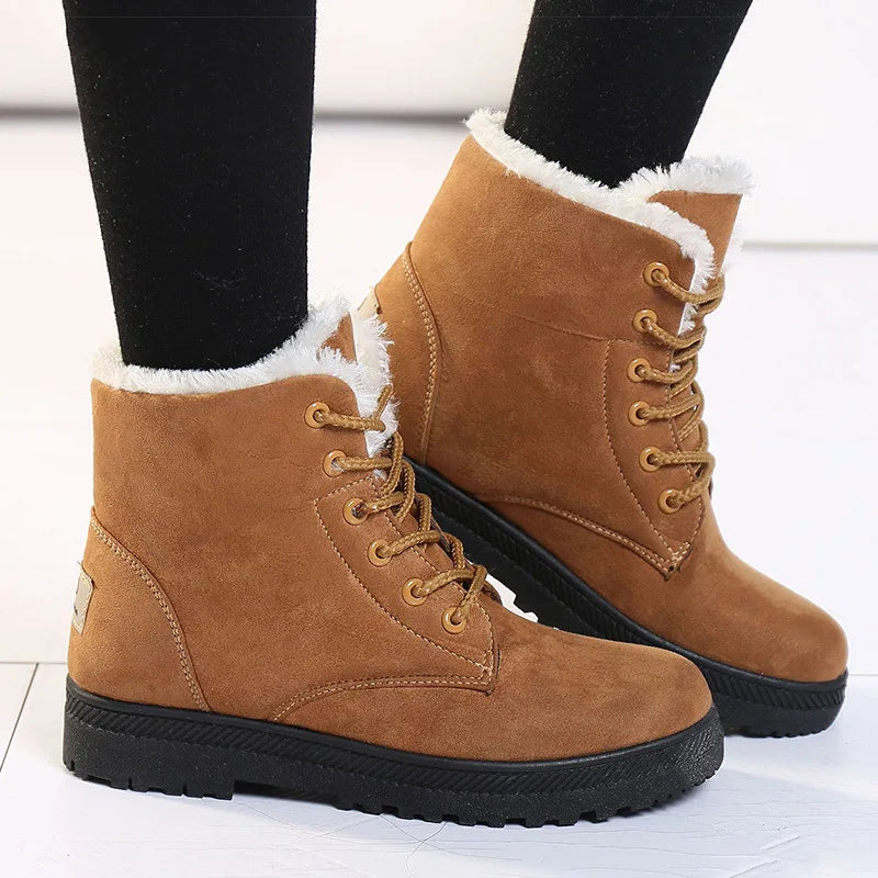 WW | Winter Boots - Warm ankle boots with soft lining, low heel, and comfortable design