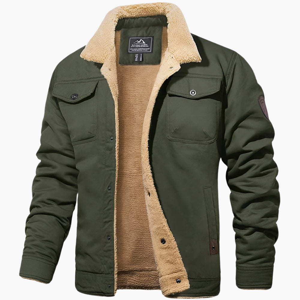 WW | Winter Bomberjacke Vintage Stil - Warm gefüttert für Freizeit und Alltag
