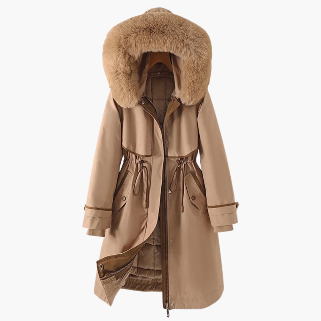 WW | Damen-Winterparka mit Kapuze und verstellbarem Bund