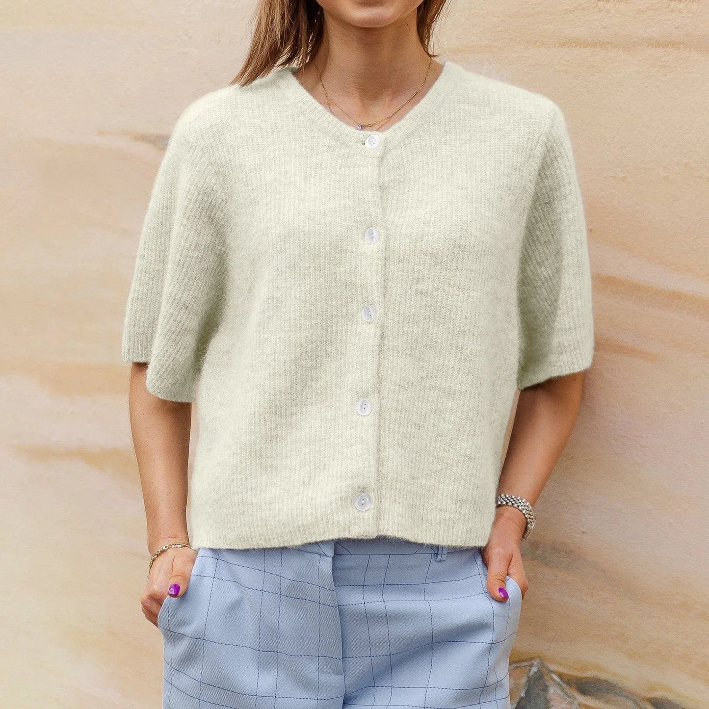 WW | Damen Cardigan mit Knopfverschluss
