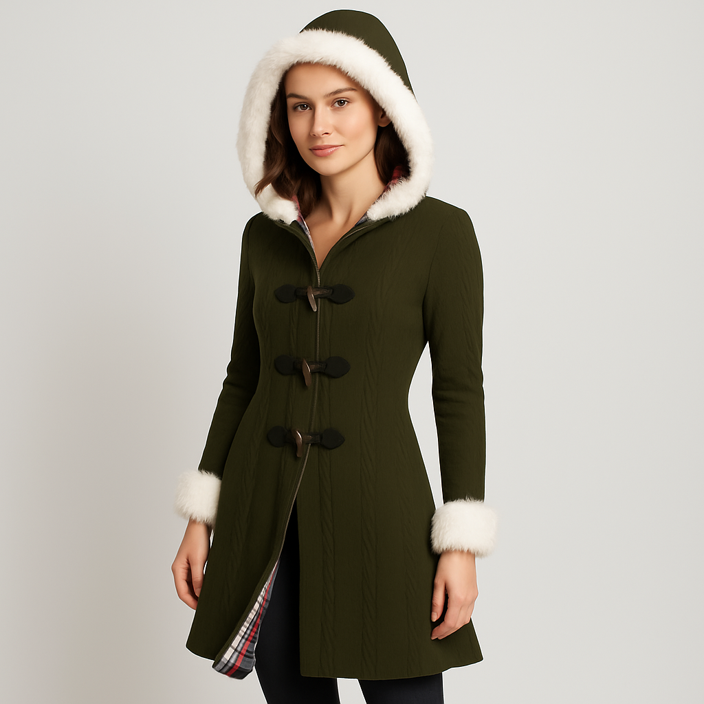 WW | Strickjacke mit Kapuze Auslaufender Saum Strickjacke Damenjacke