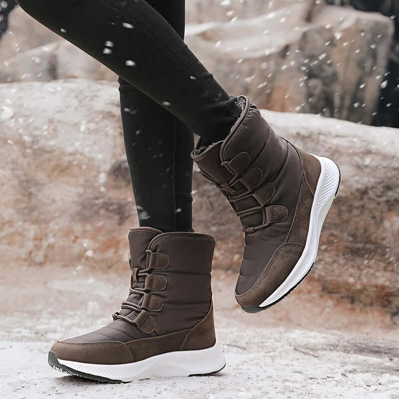 WW | Combat Stiefel - Wasserabweisend Mid-Calf mit Klettverschluss