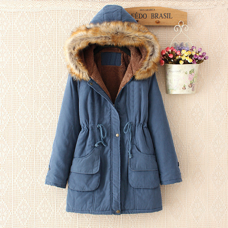 WW | Damen Parka Winterjacke mit Sherpa-Futter und Kunstfellkapuze
