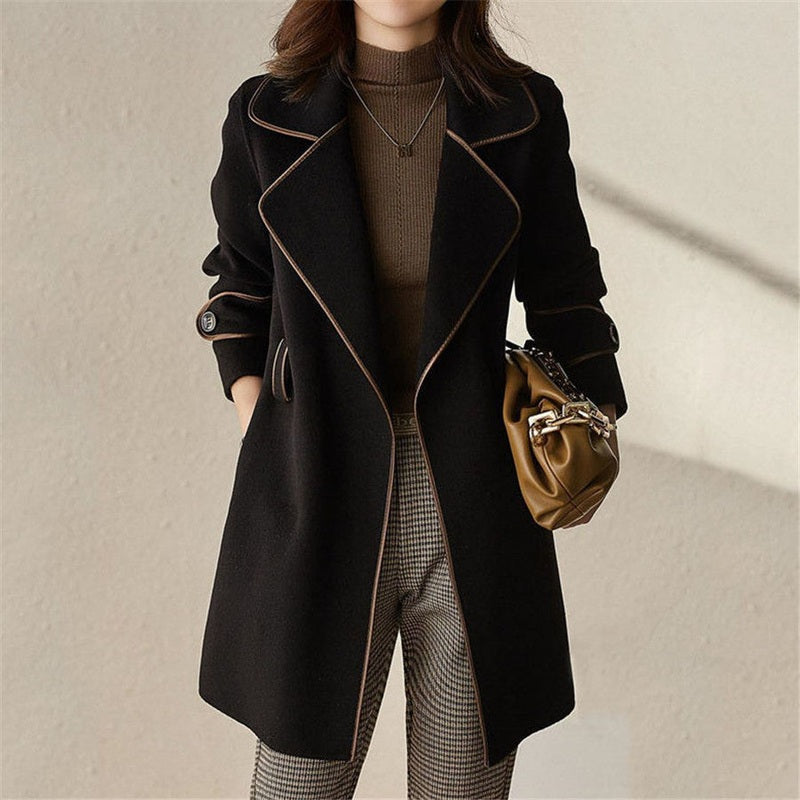 WW | Damen Luxus Trenchcoat mit Reverskragen