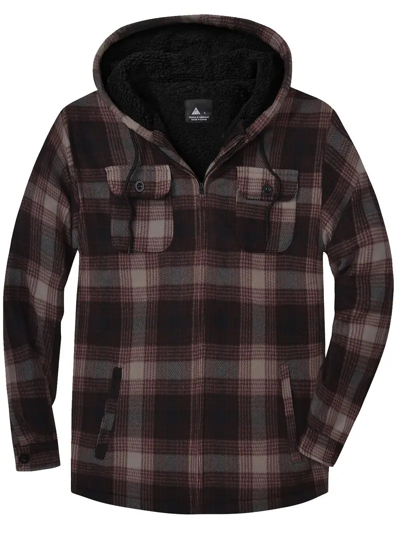 WW | Trendy Kapuzenmantel mit Sherpa-Futter Warme Jacke