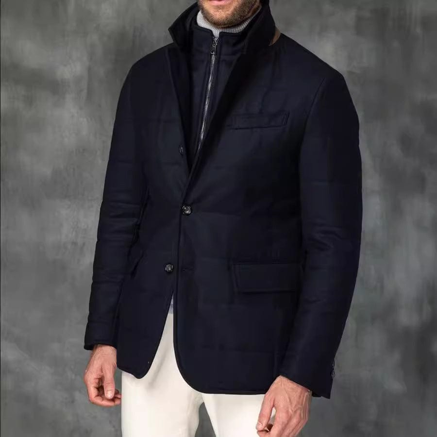 WW | Tailored Fit Wool Blend Classic Design With Lapel Collar